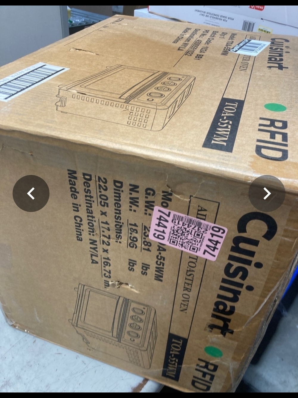 NEW Cuisinart Air Fryer Oven, 1800W, 8-in-1 with Air Fry, Convection, Broil - Picture 2 of 3